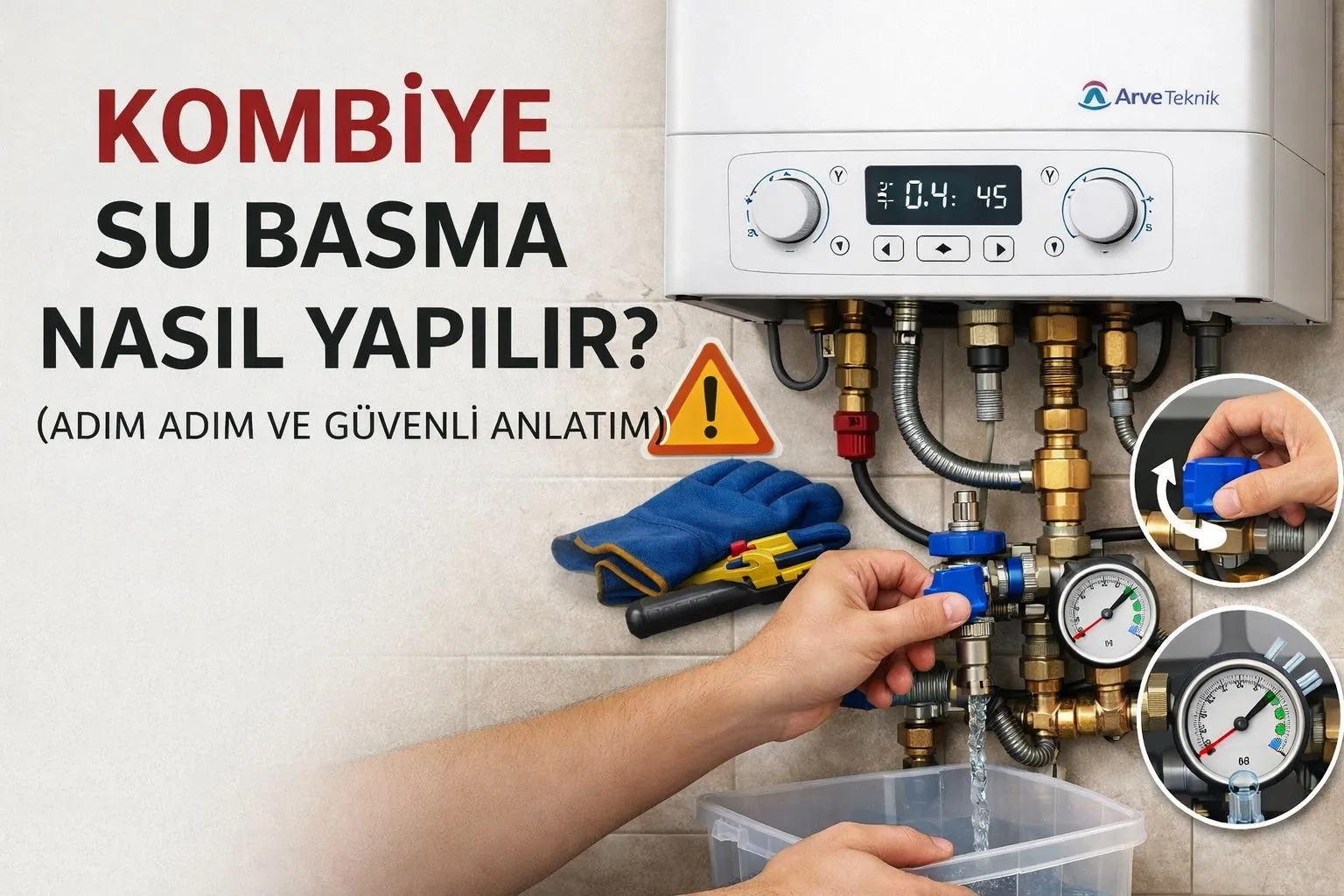 kombiye su nasıl basılır 
