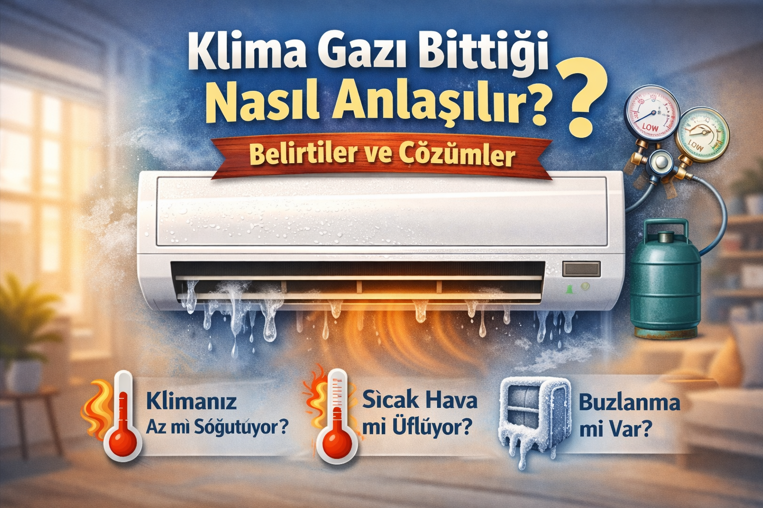 Klima gazı bittiği nasıl anlaşılır