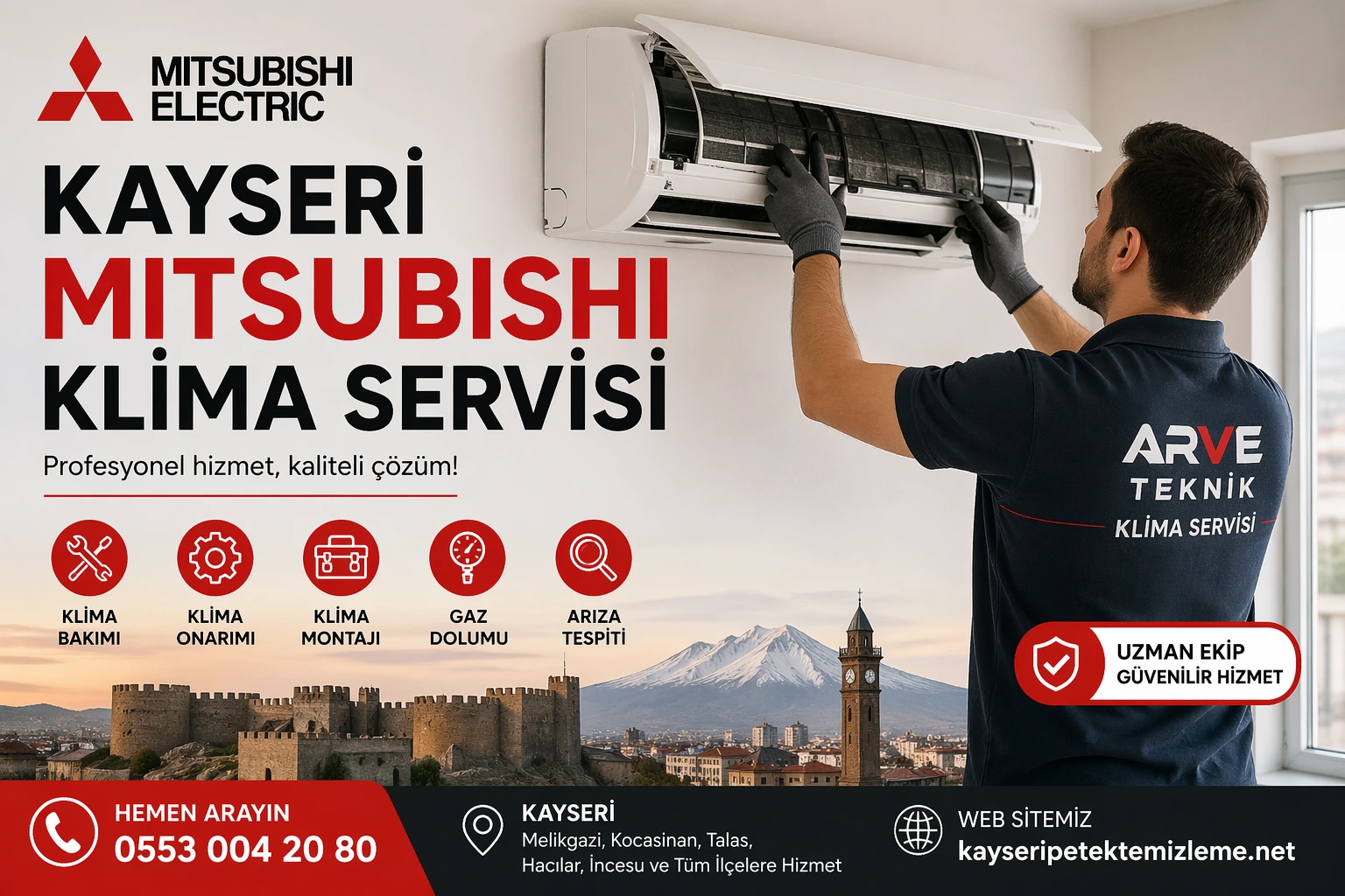 Kayseri Mitsubishi Klima Servisi